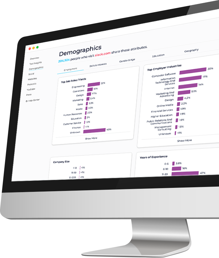 Screenshot of SparkToro