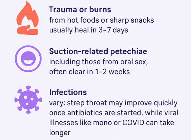 How Long Does a Bruised Palate Last?
