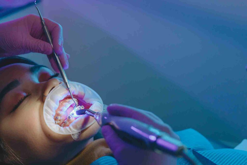 Patient having a Dental Treatment