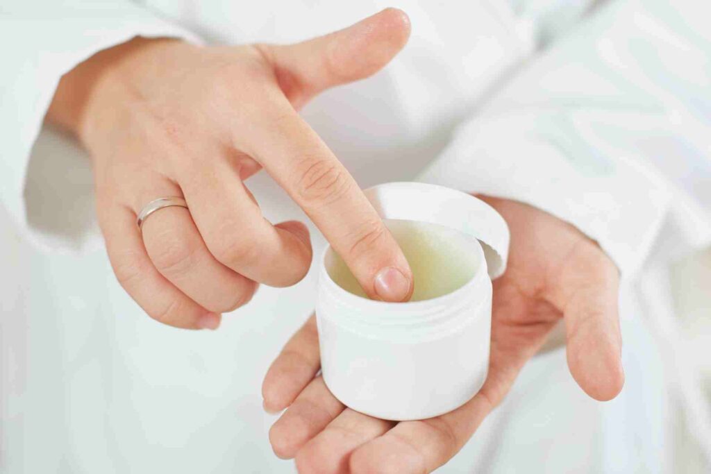 Ointment in a jar