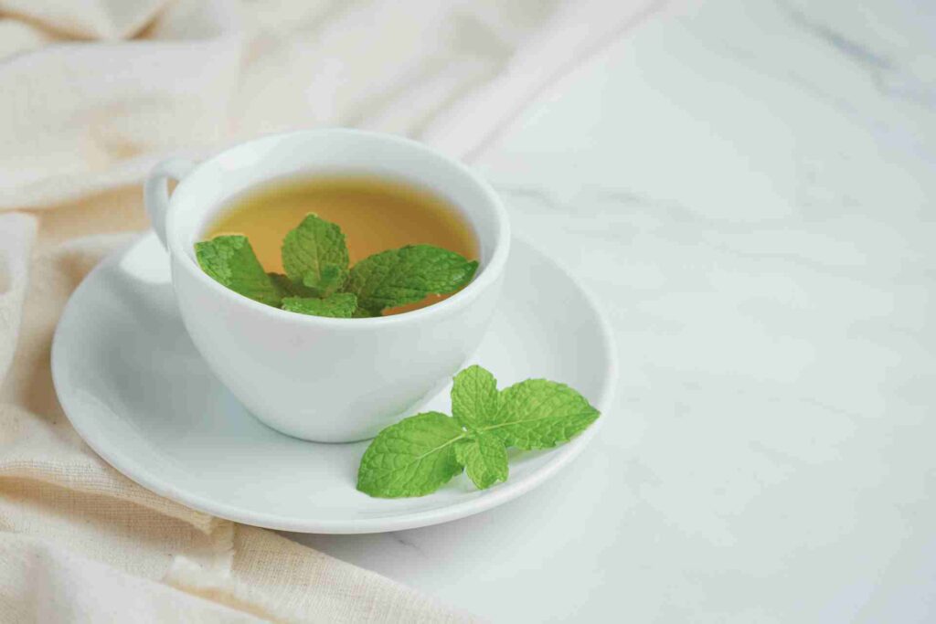 Glass of Peppermint Tea