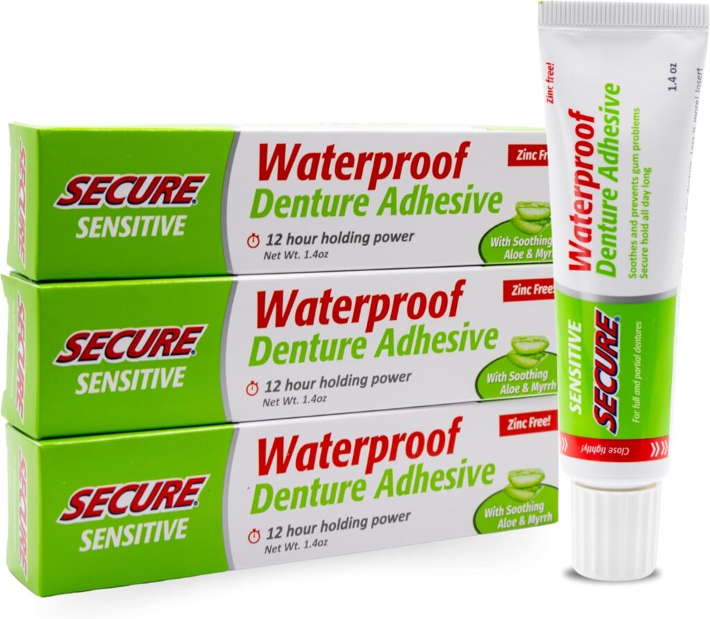 Secure Denture Adhesive Cream by Dentek