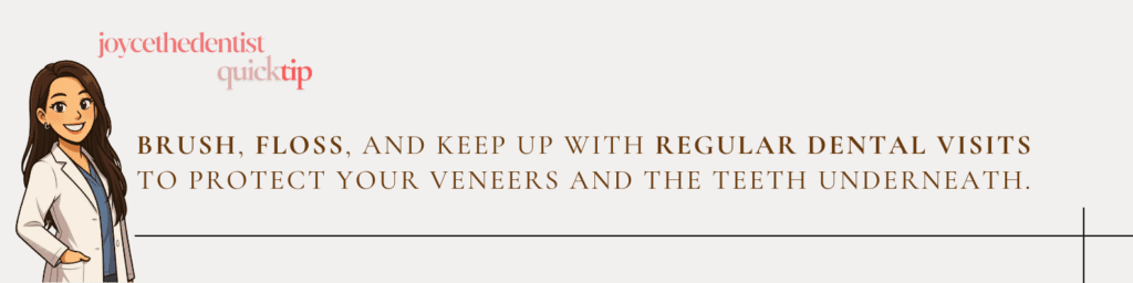 Protecting veneers tips.
